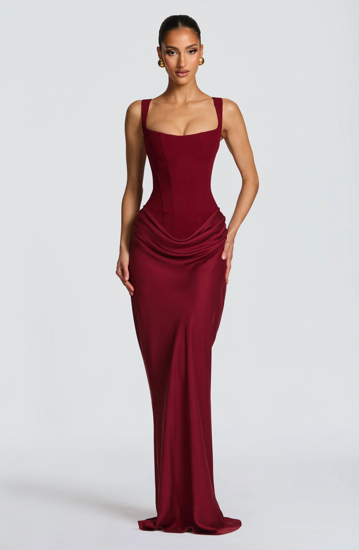 Zoe | Women's Backless Bodycon Maxi Dress Long Evening Gown