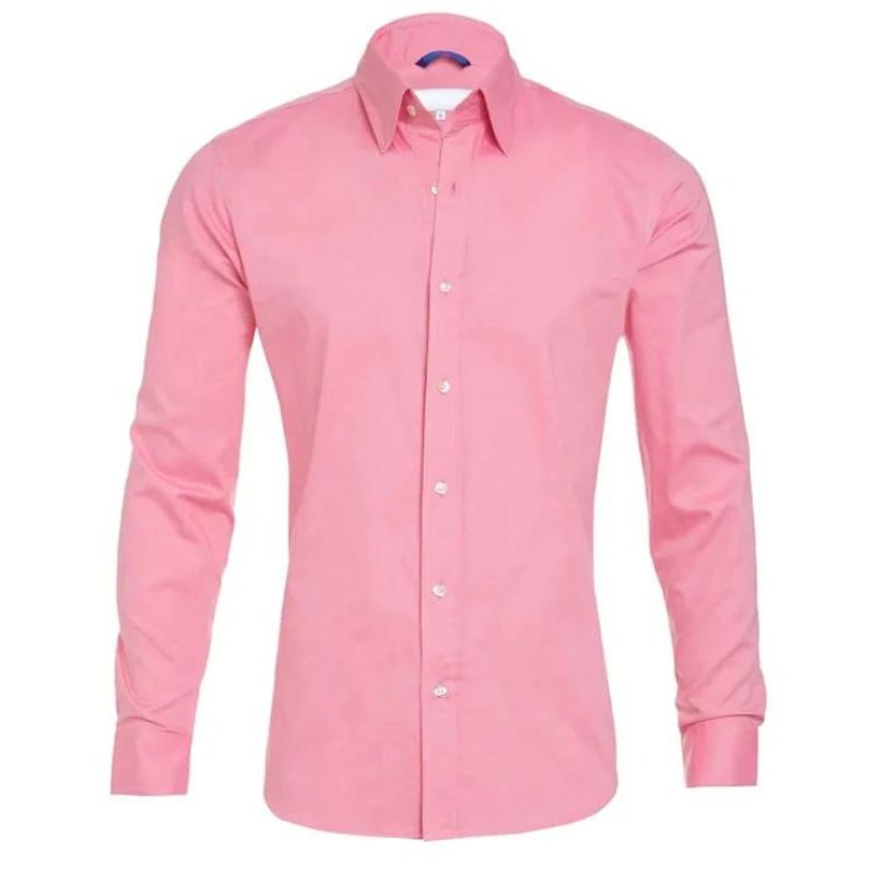 Roben | Men's Non-Crease Long Sleeve Shirt with Hidden Inner Zip