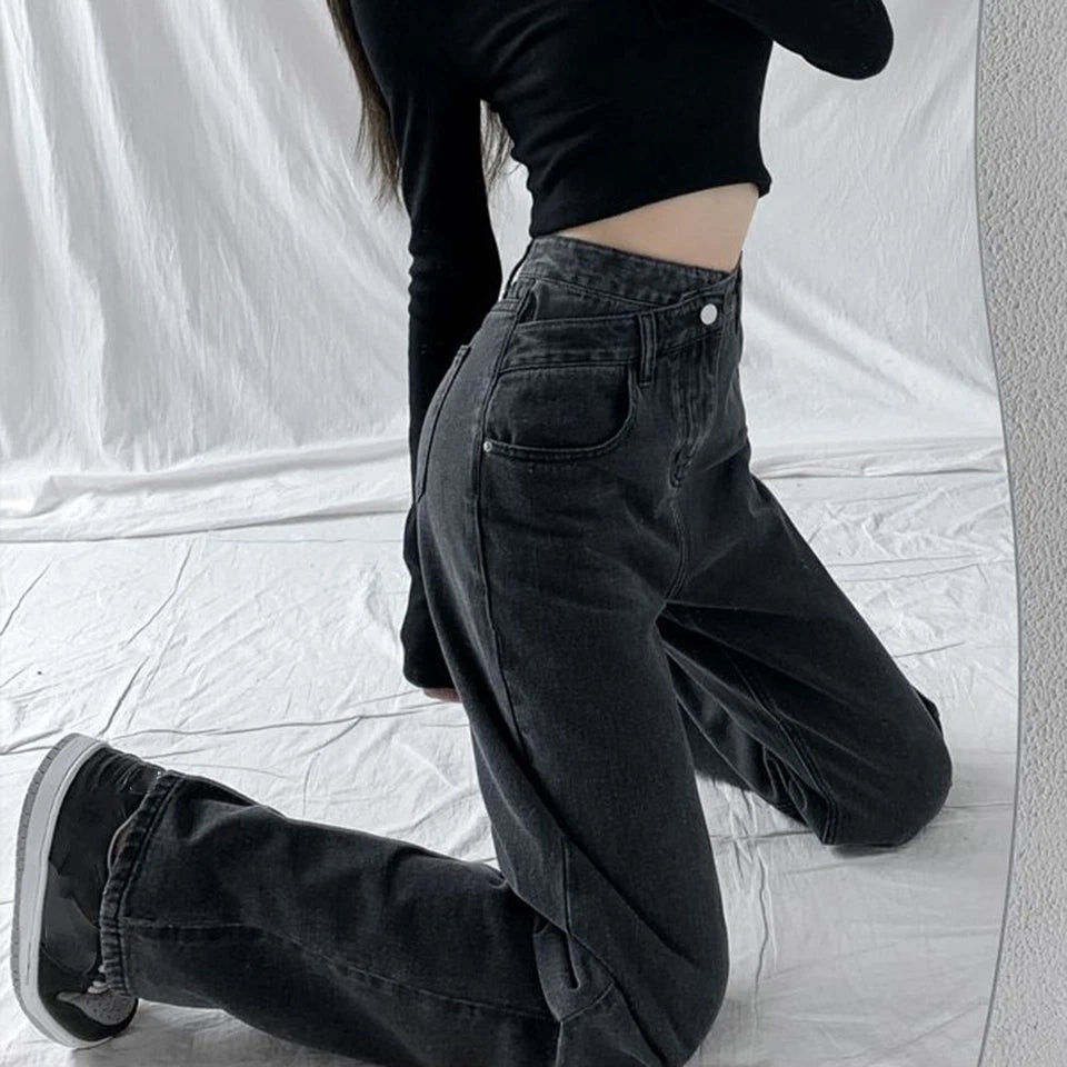 Valette High Waist Straight Leg Jeans