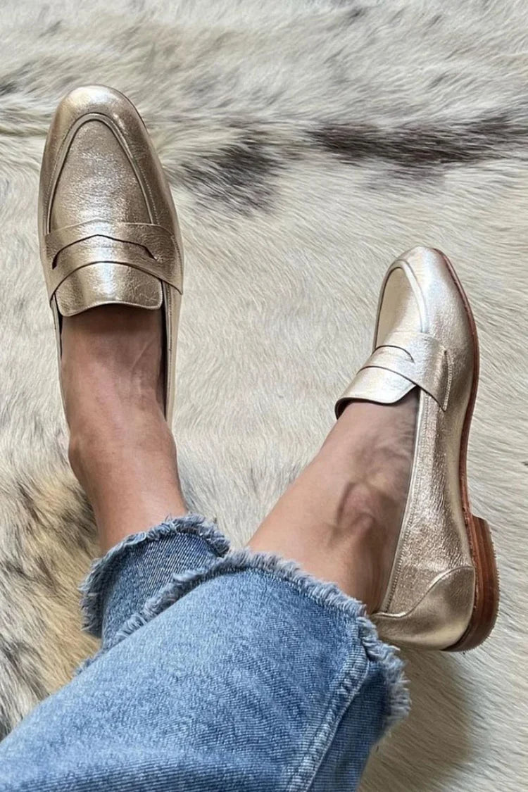 Sienna Metallic Loafers