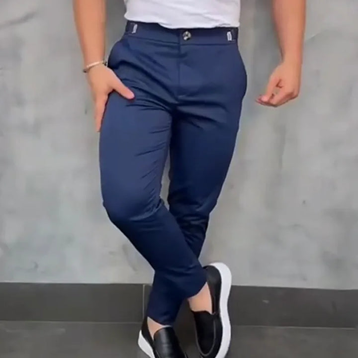 Felicity | Women's Slim Fit Stretch Chino Trousers Mid-Rise Side Pockets