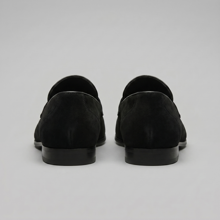 Dominic | Men's Suede-Effect Penny Loafers Moccasin Stitching