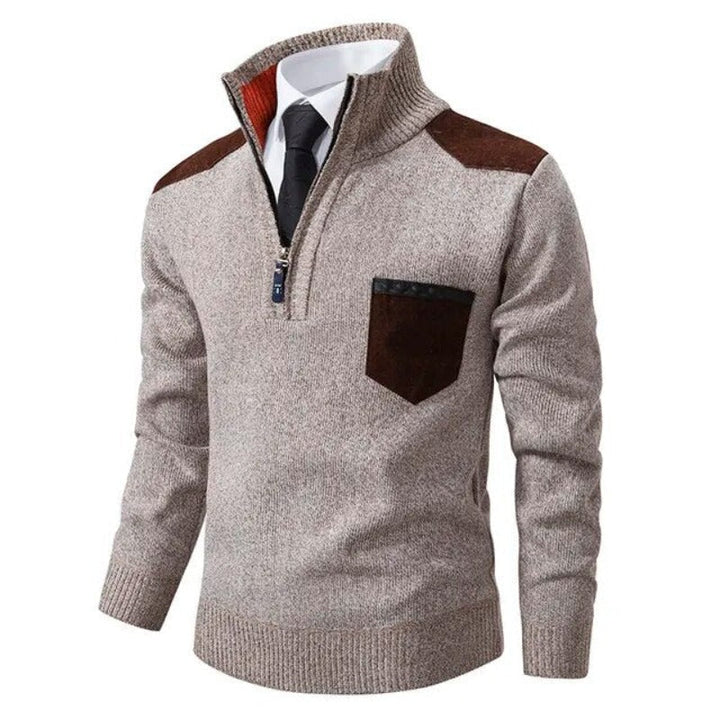 Lily | Women's Stand Collar Jumper Chest Pocket Pullover