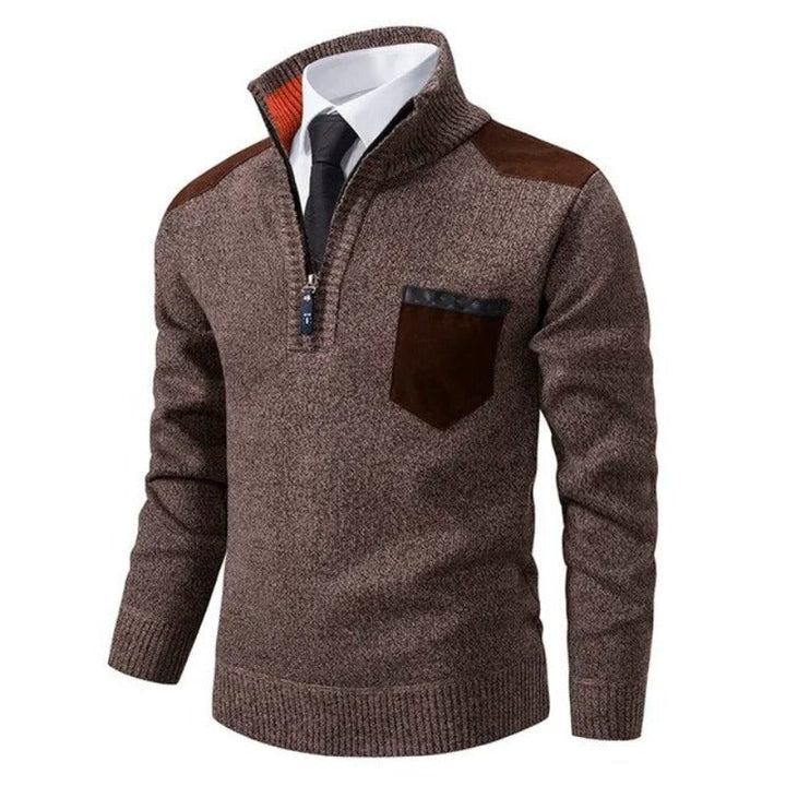 Lily | Women's Stand Collar Jumper Chest Pocket Pullover