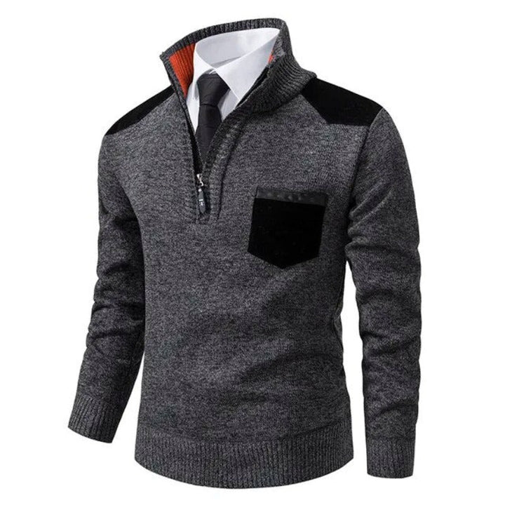 Lily | Women's Stand Collar Jumper Chest Pocket Pullover