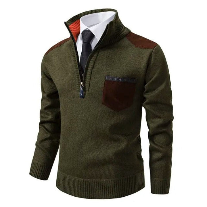 Lily | Women's Stand Collar Jumper Chest Pocket Pullover