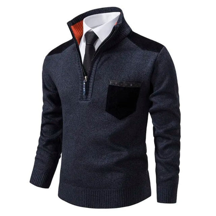 Lily | Women's Stand Collar Jumper Chest Pocket Pullover