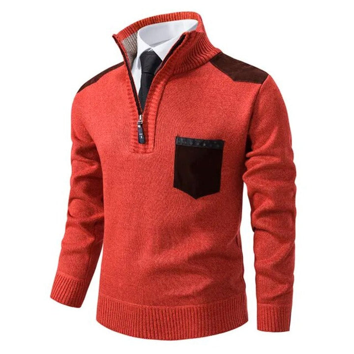 Lily | Women's Stand Collar Jumper Chest Pocket Pullover