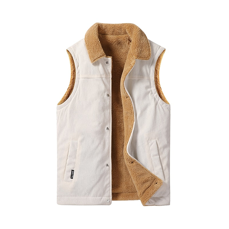 Dexter | Men's Sherpa Lined Padded Gilet Sleeveless Body Warmer