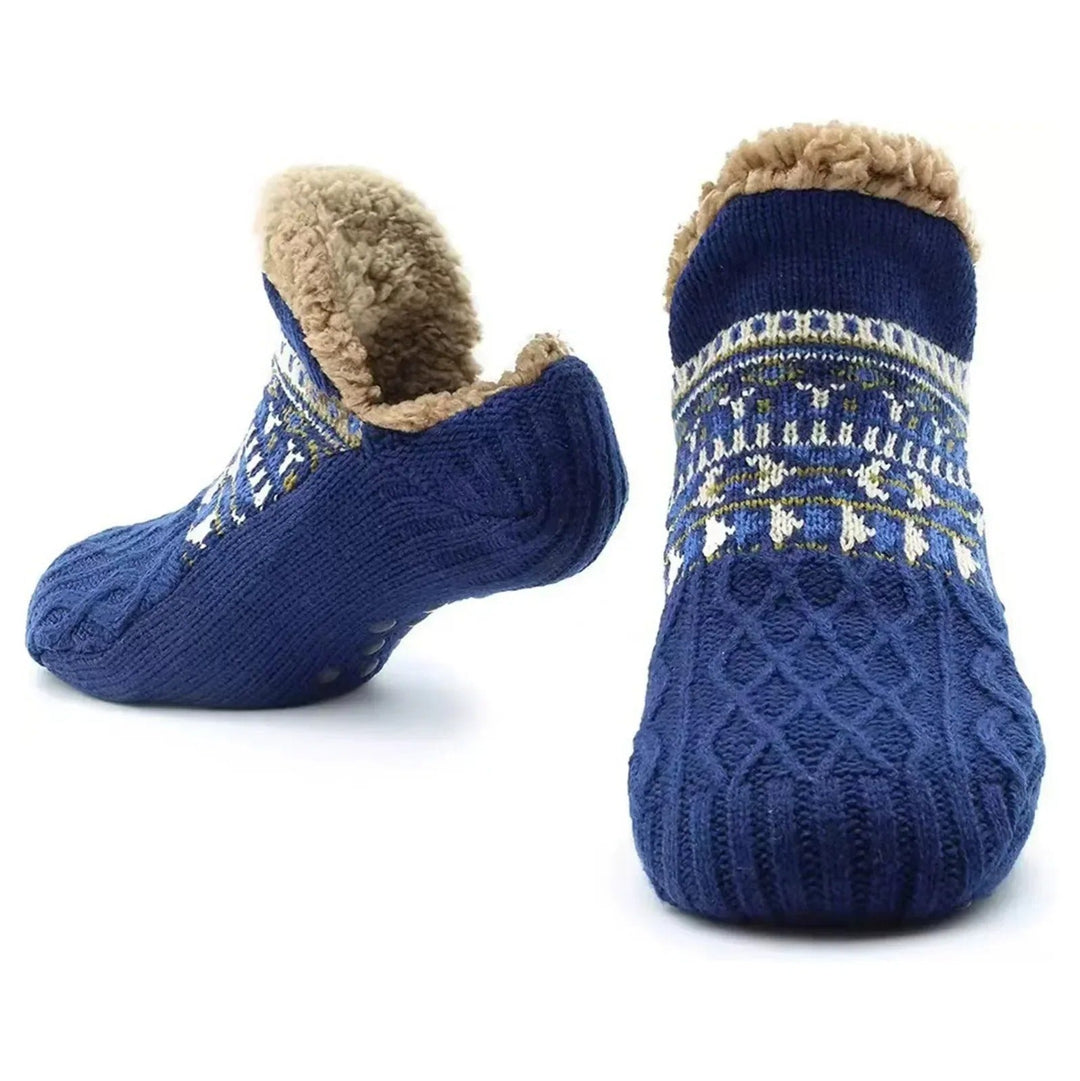 Women’s Cosy Slipper Socks – Non-Slip Knitted Style for Winter Home Wear