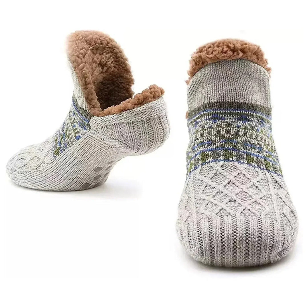 Women’s Cosy Slipper Socks – Non-Slip Knitted Style for Winter Home Wear