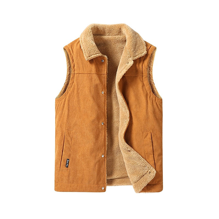 Dexter | Men's Sherpa Lined Padded Gilet Sleeveless Body Warmer