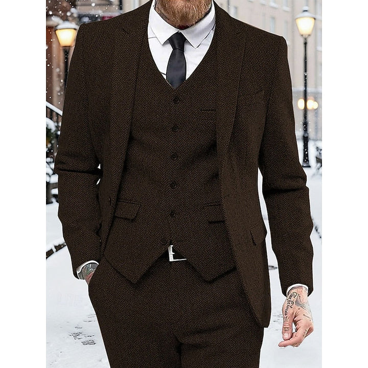 Simon | Men's Slim Fit Three-Piece Suit Blazer Waistcoat Trousers