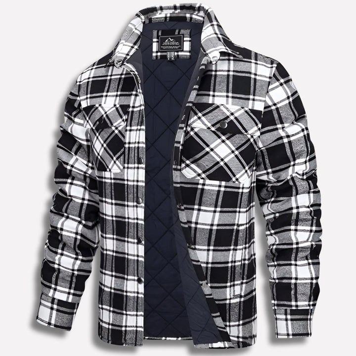 Ambrose | Men's Checked Flannel Overshirt Cotton Button Up