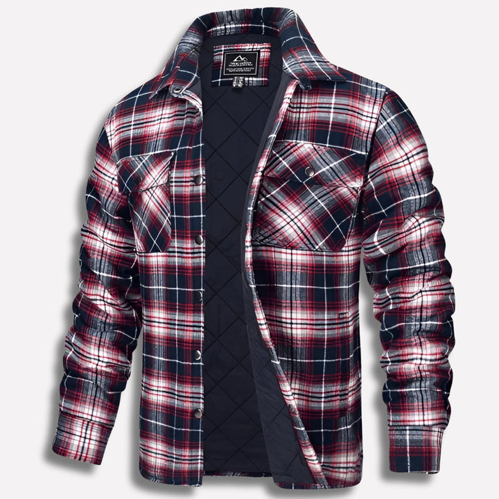 Ambrose | Men's Checked Flannel Overshirt Cotton Button Up
