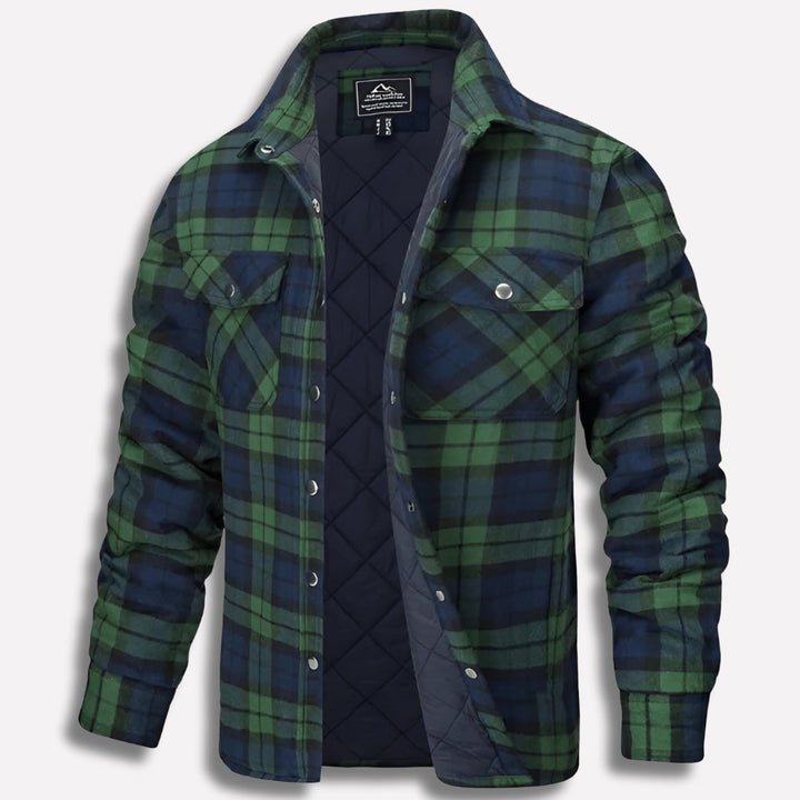 Ambrose | Men's Checked Flannel Overshirt Cotton Button Up