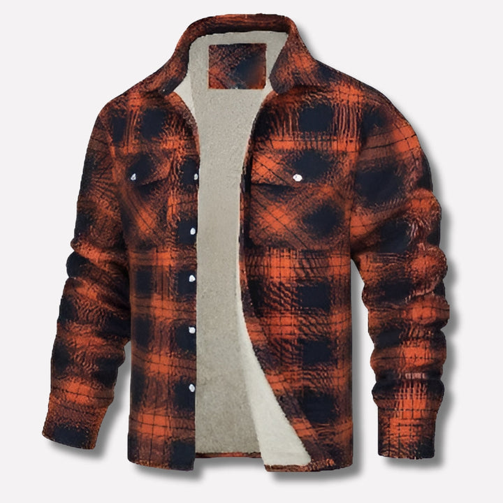 Ambrose | Men's Checked Flannel Overshirt Cotton Button Up