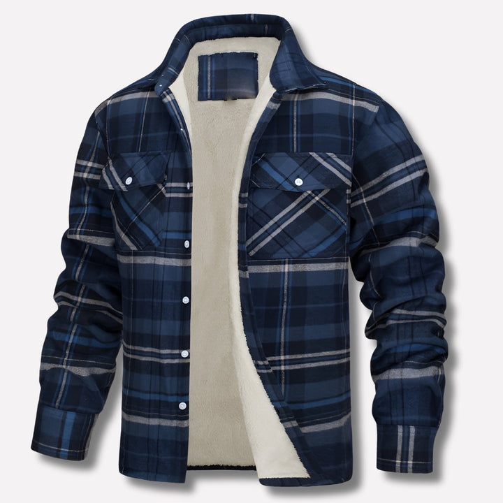 Ambrose | Men's Checked Flannel Overshirt Cotton Button Up