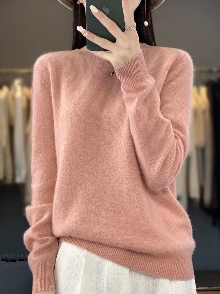 Lara | Women's Round Neck Soft Knit Jumper Long Sleeve Classic