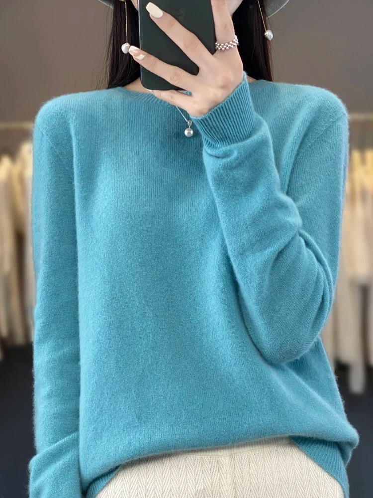Lara | Women's Round Neck Soft Knit Jumper Long Sleeve Classic