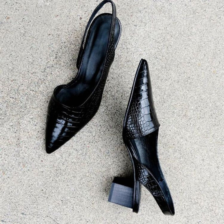 Chloe | Women's Wide Fit Heels Cushioned Insole Wide Toe Box