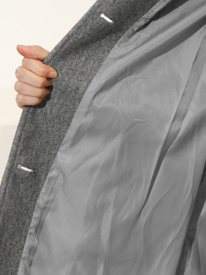 Grace | Women's A-Line Wool Coat Button-Front Tailored Winter Coat