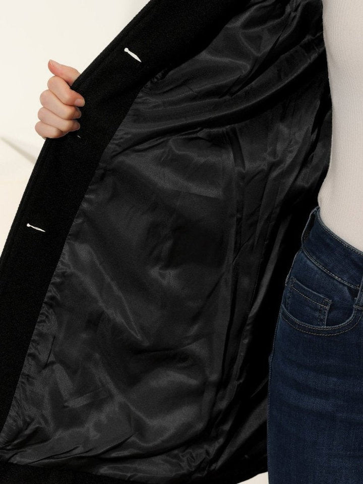 Grace | Women's A-Line Wool Coat Button-Front Tailored Winter Coat