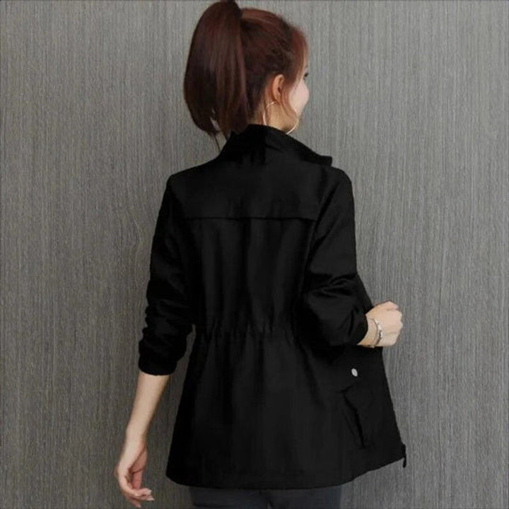 Florence | Women's Adjustable-Waist Zip-Up Trench Coat Lightweight Outerwear