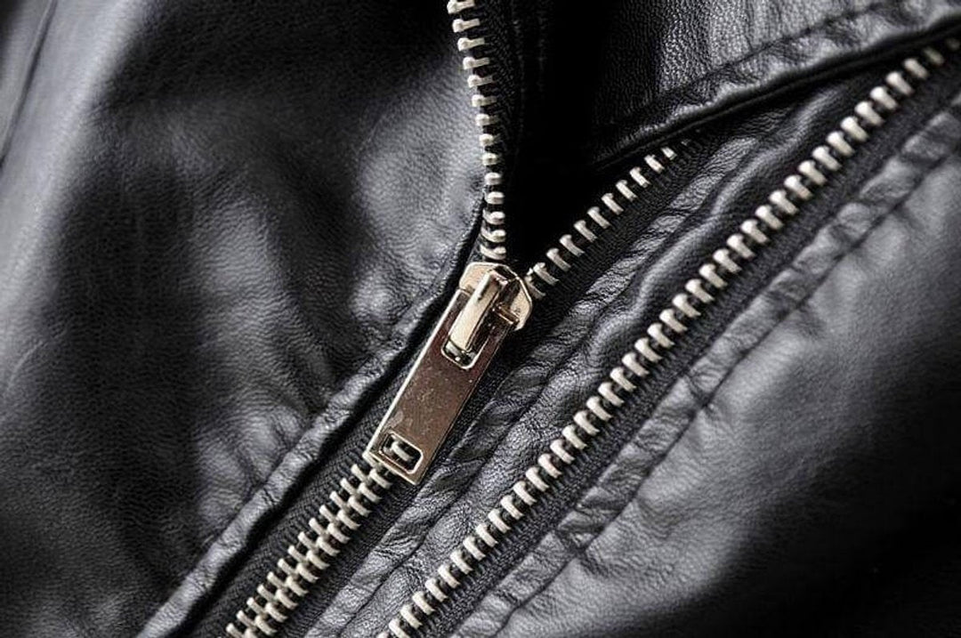 Freya | Women's Asymmetric-Zip Faux Leather Biker Coat Jacket