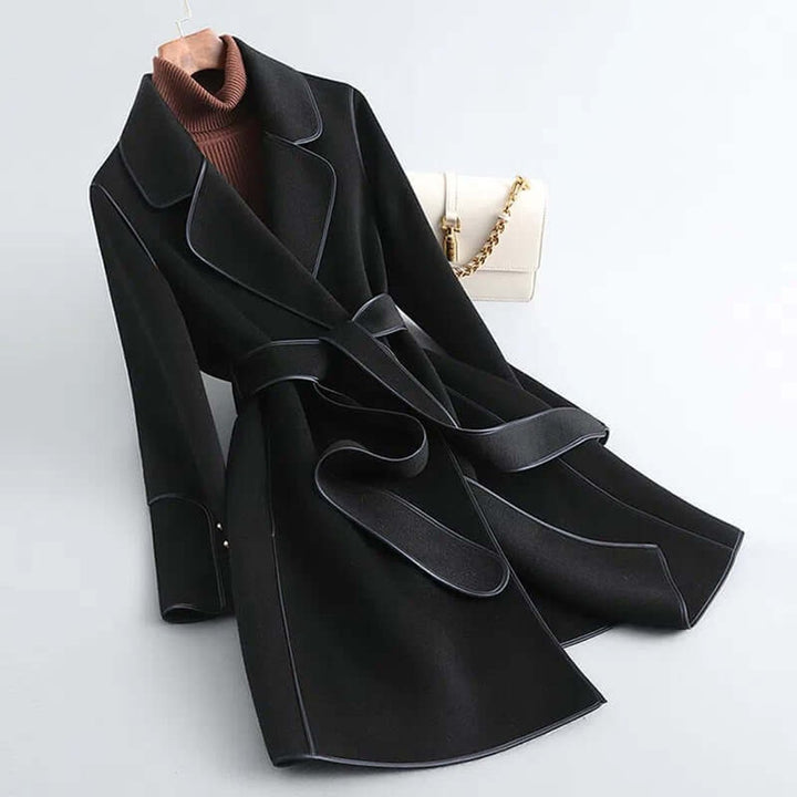 Rosie | Women's Belted Long Wool Coat Wrap Trench Coat