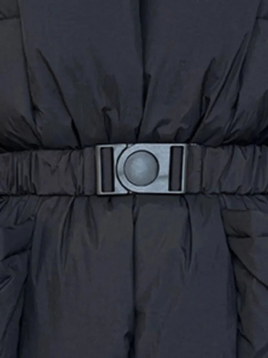 Isla | Women's Belted Padded Ladies Puffer Jacket Stand-Up Collar