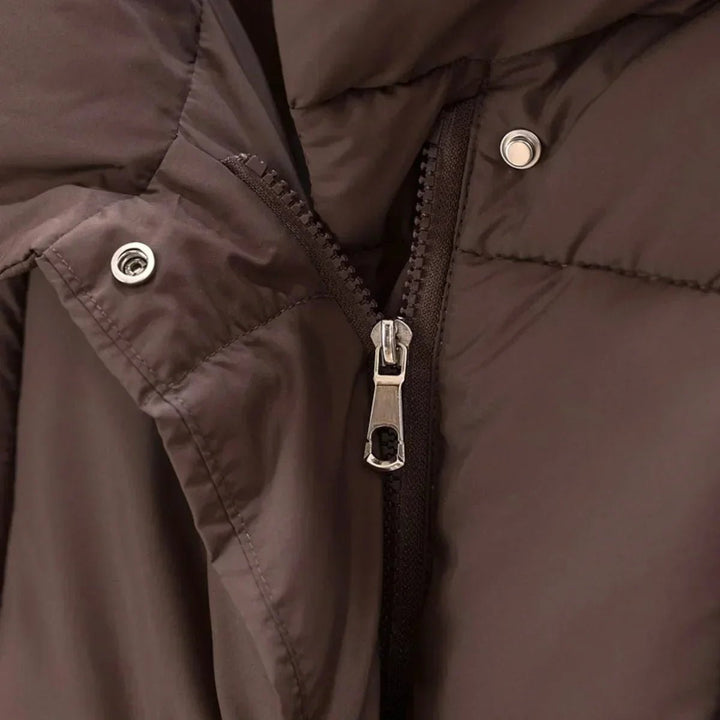 Willow | Women's Belted Quilted Ladies Puffer Jacket Stand Collar Coat