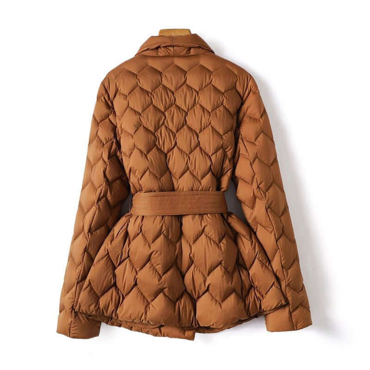 Ivy | Women's Belted Quilted Ladies Puffer Jacket Wrap Coat