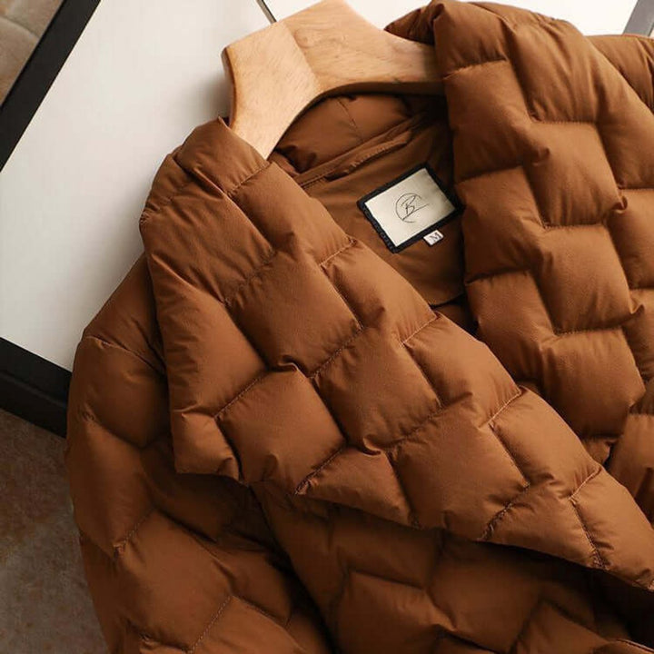 Ivy | Women's Belted Quilted Ladies Puffer Jacket Wrap Coat