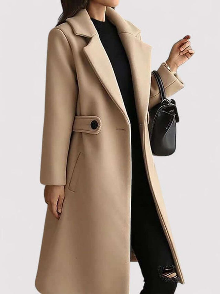 Freya | Women's Belted Wool Coat Long Tailored Trench Coat