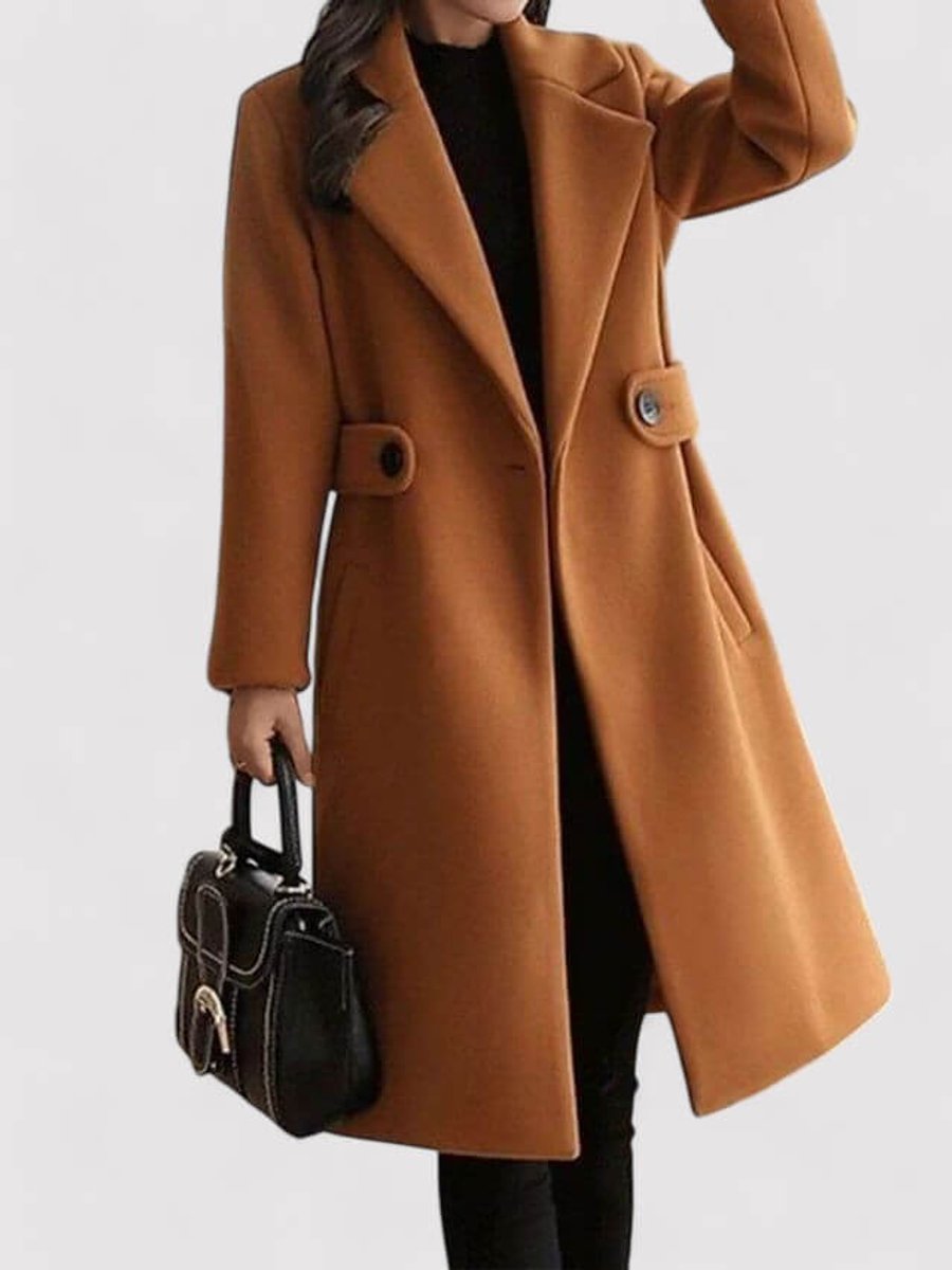 Freya | Women's Belted Wool Coat Long Tailored Trench Coat