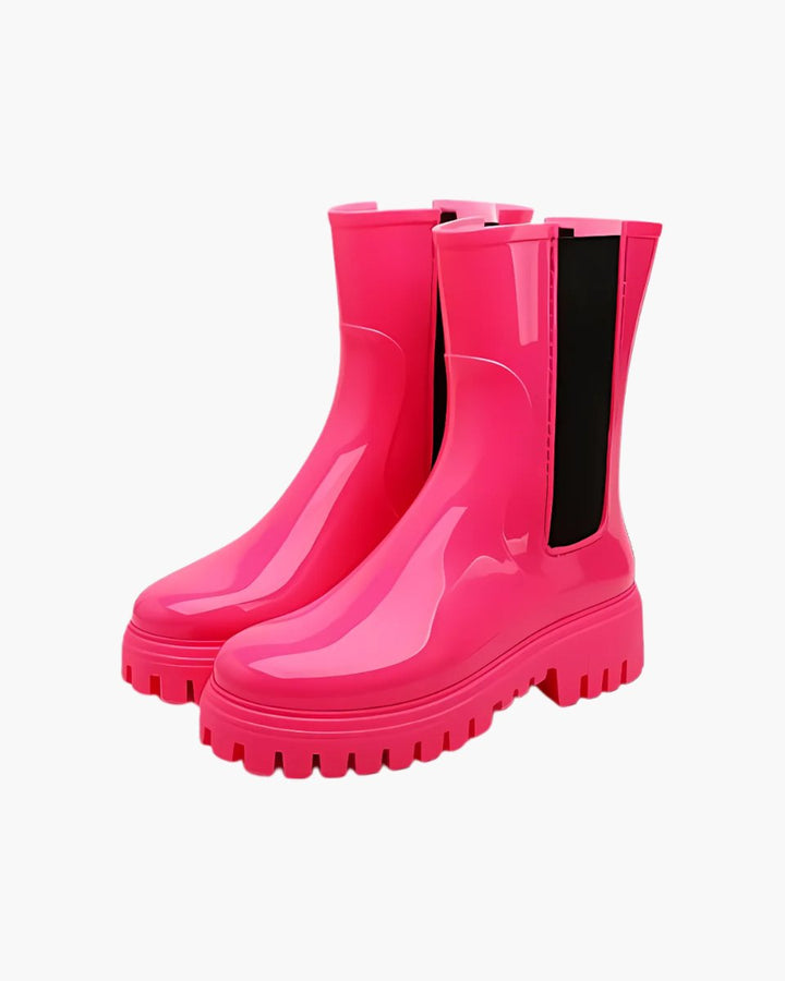 Phoebe | Women's Chelsea Boots Water-Resistant Chunky Lug-Sole Rain Boots