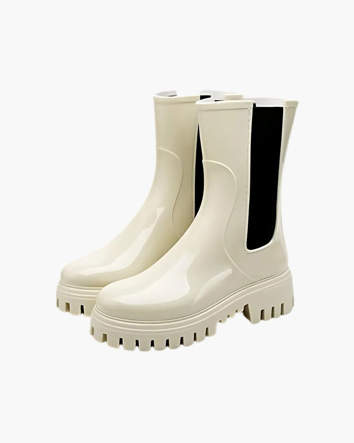 Phoebe | Women's Chelsea Boots Water-Resistant Chunky Lug-Sole Rain Boots