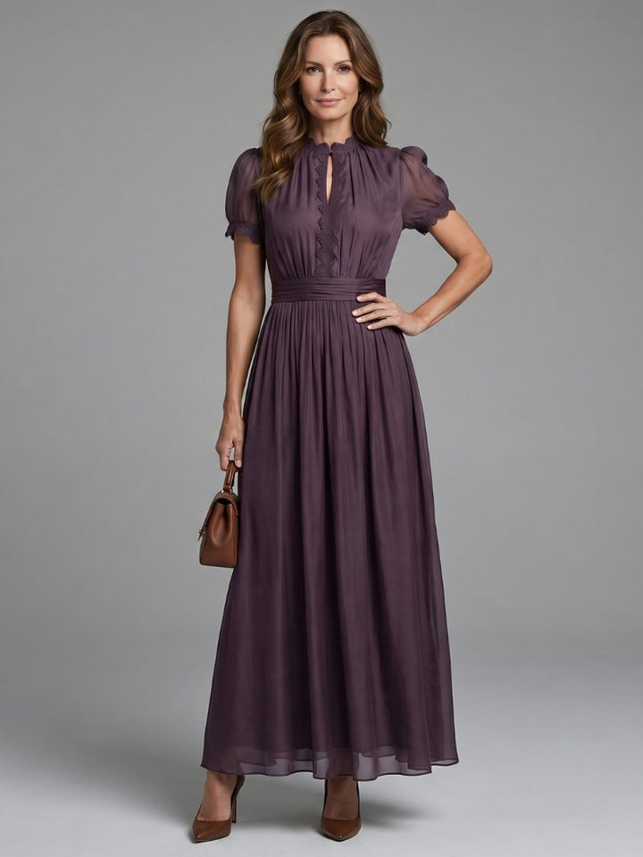 Ivy | Women's Christmas Party Maxi Dress Keyhole Gathered Waist