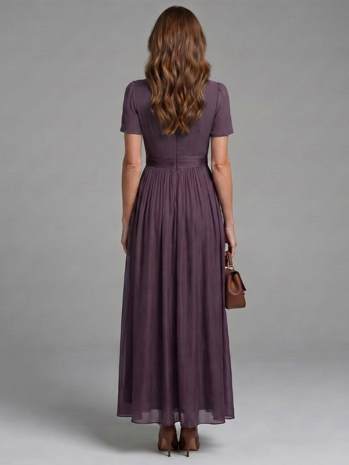 Ivy | Women's Christmas Party Maxi Dress Keyhole Gathered Waist