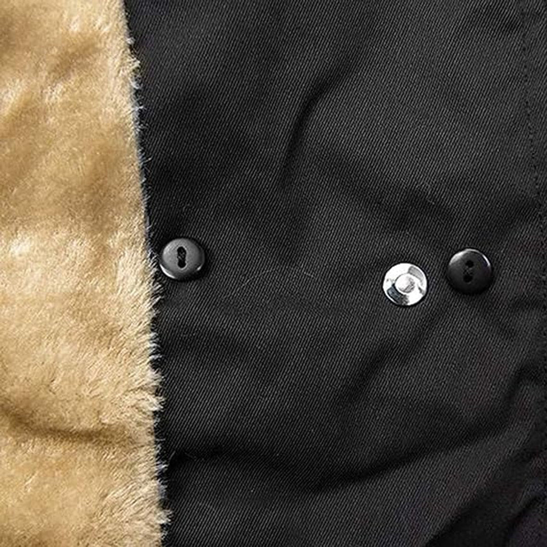 Freya | Women's Coat Faux Fur Lined Hooded Drawstring Parka Jacket