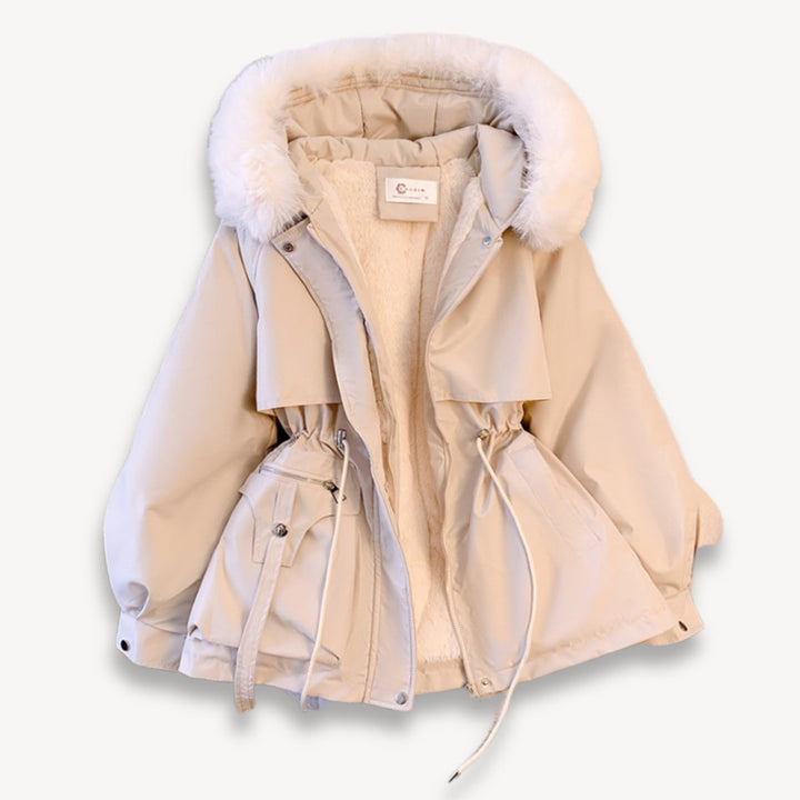 Sienna | Women's Coat Fleece-Lined Faux-Fur Hood Drawstring Parka