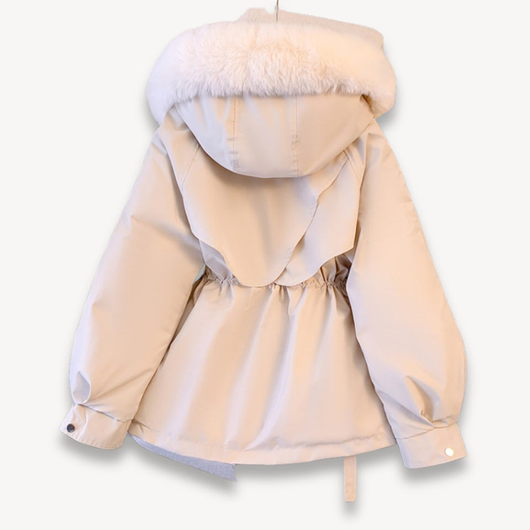 Sienna | Women's Coat Fleece-Lined Faux-Fur Hood Drawstring Parka