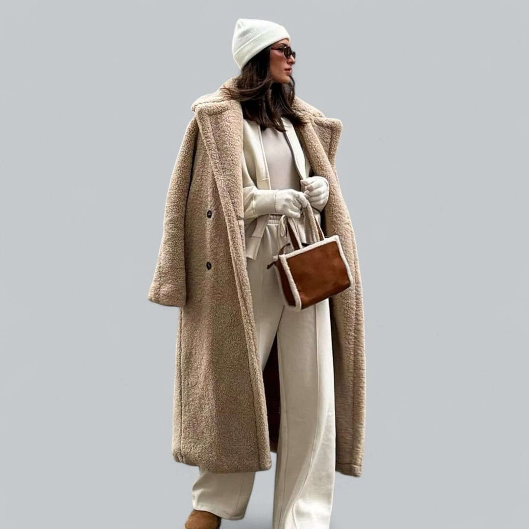 Florence | Women's Coat Long Plush Teddy Oversized Winter Coat