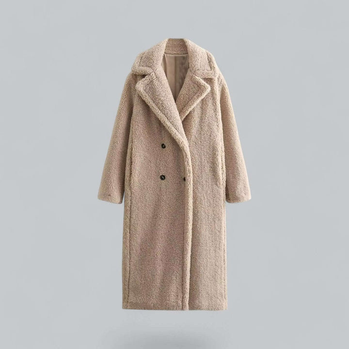 Florence | Women's Coat Long Plush Teddy Oversized Winter Coat