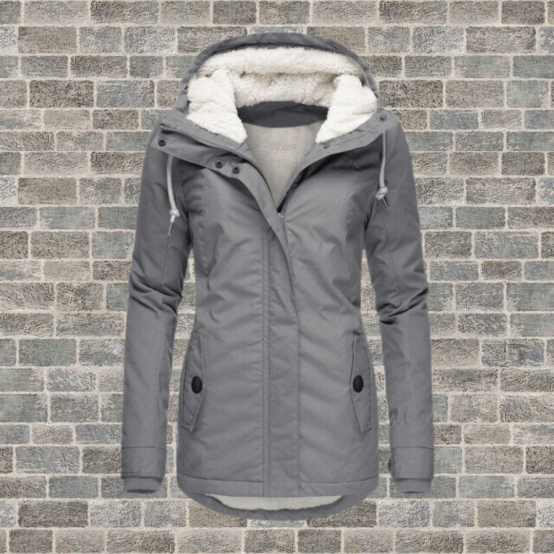 Freya | Womens Coat Sherpa-Lined Hooded Long Winter Parka Jacket