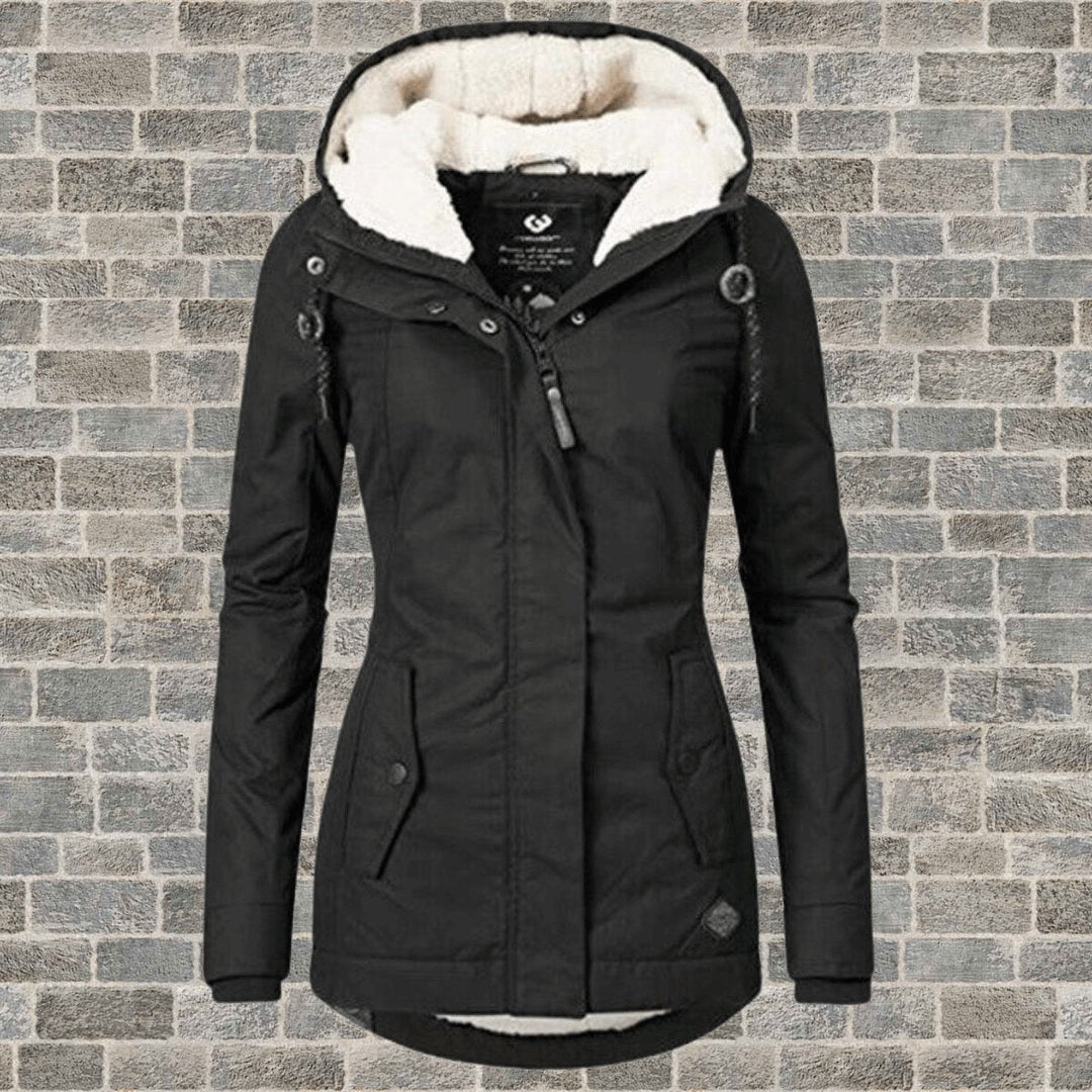 Freya | Womens Coat Sherpa-Lined Hooded Long Winter Parka Jacket