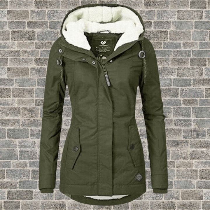 Freya | Womens Coat Sherpa-Lined Hooded Long Winter Parka Jacket