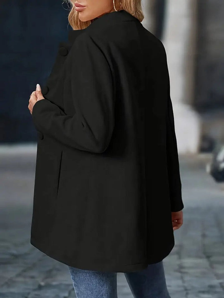 Florence | Women's Coat Stand-Collar Button-Front Tailored Blazer Jacket
