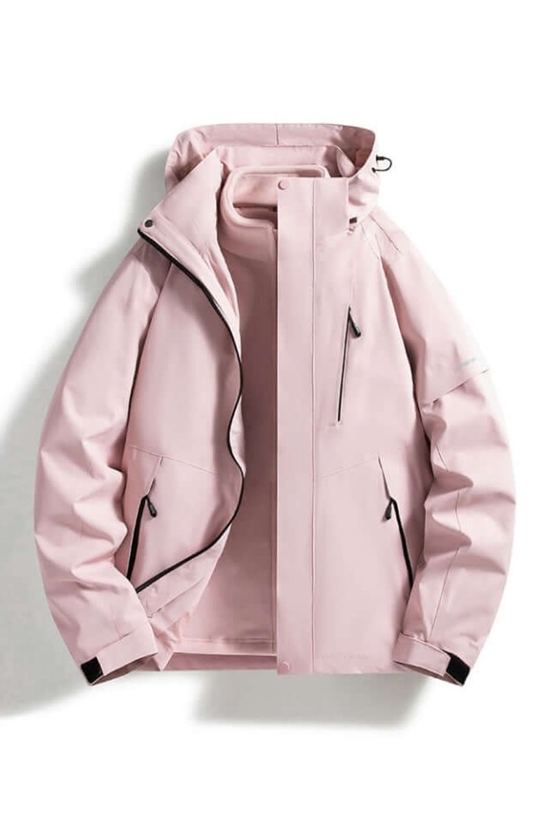 Lily | Women's Coat Waterproof Hooded Two-Tone Outdoor Jacket